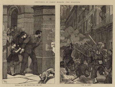 Luonnoksia Pariisissa taistelujen aikana tekijältä Robert Walker Macbeth